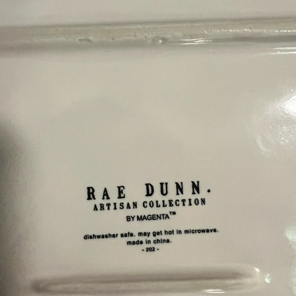 Rae Dunn White Ceramic Tray